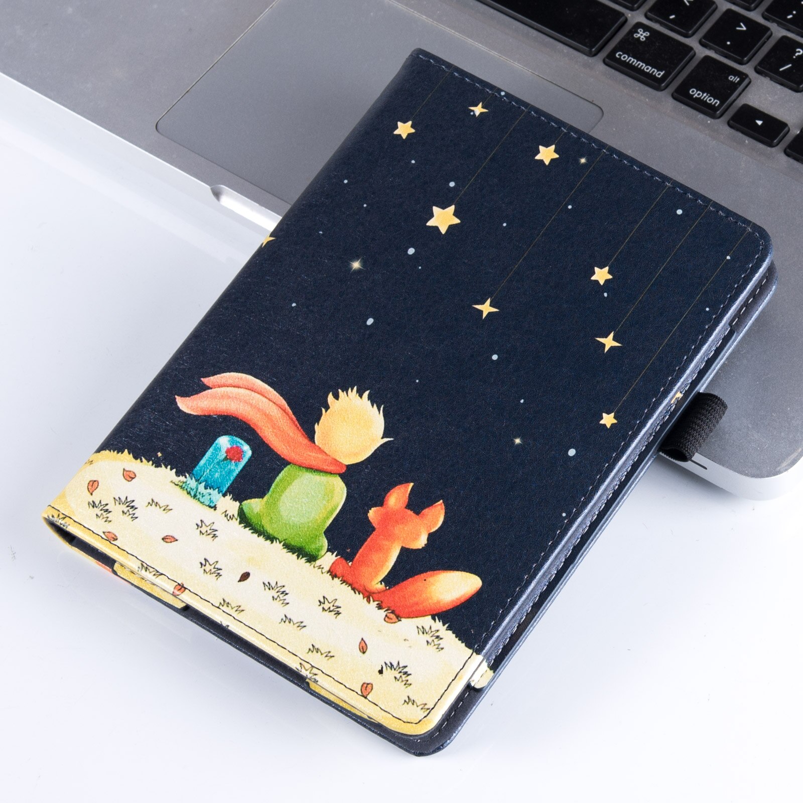 BOZHUORUI Colorful Case for Pocketbook Aqua 2/Pocketbook 614/615/624/625/626/640/641 - with Hand Strap/Stand/Magnetic Closure: Boy and Fox