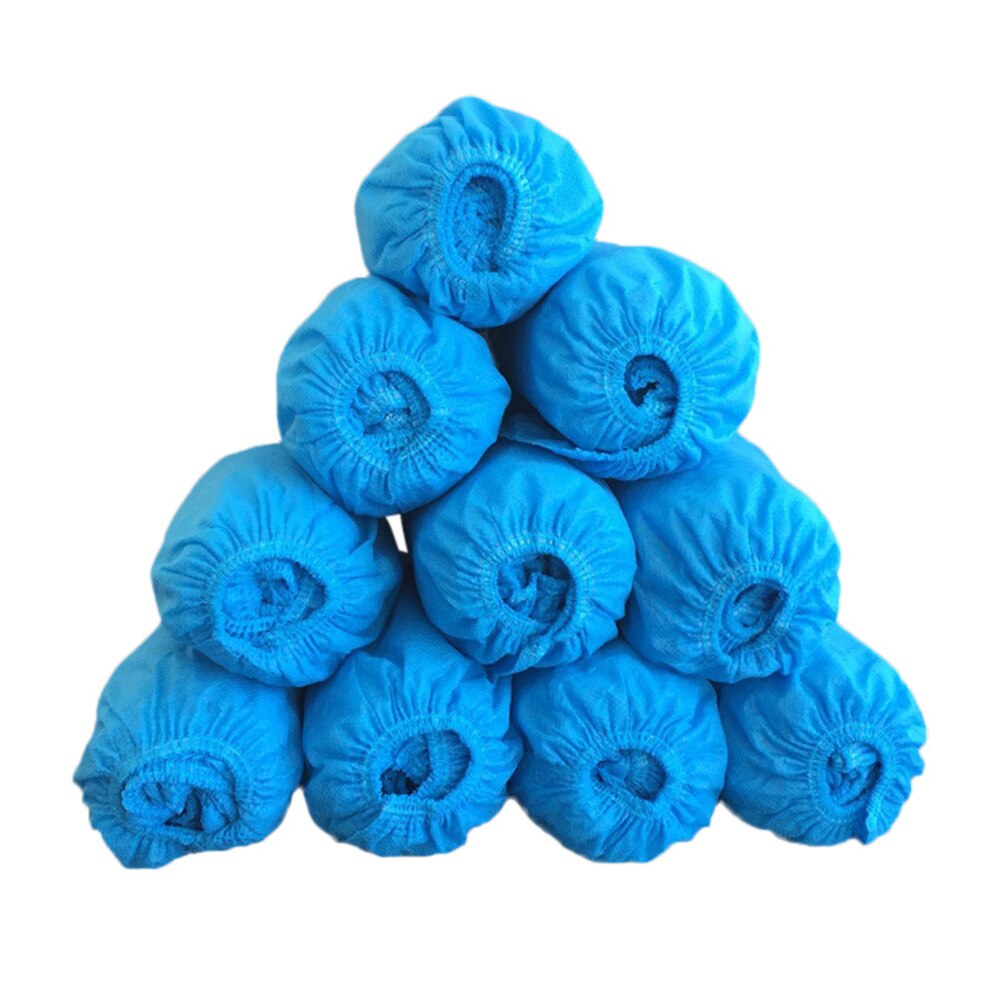 100 stuks non-woven overschoenen wegwerp overschoenen dikke overschoenen antislip universeel  qp2