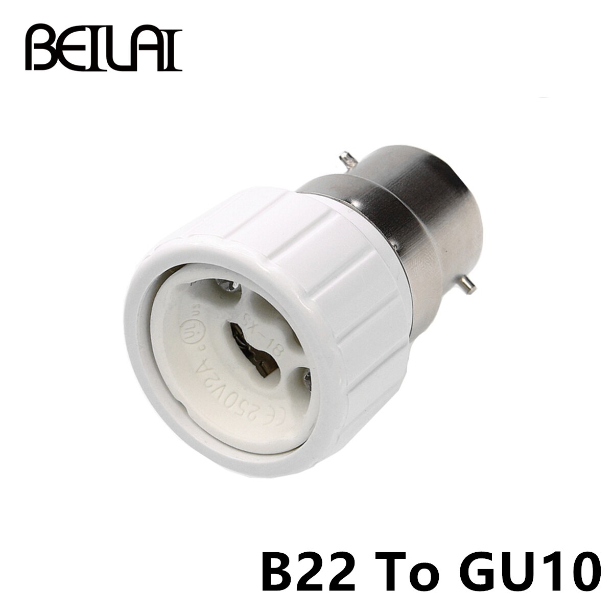 RGB LED bulbs E14 TO E27 B22 GU10 Converter for LED Light Lamp Adapter Conversion Socket Material Fireproof Adapter Lamp Holder: B22 to GU10