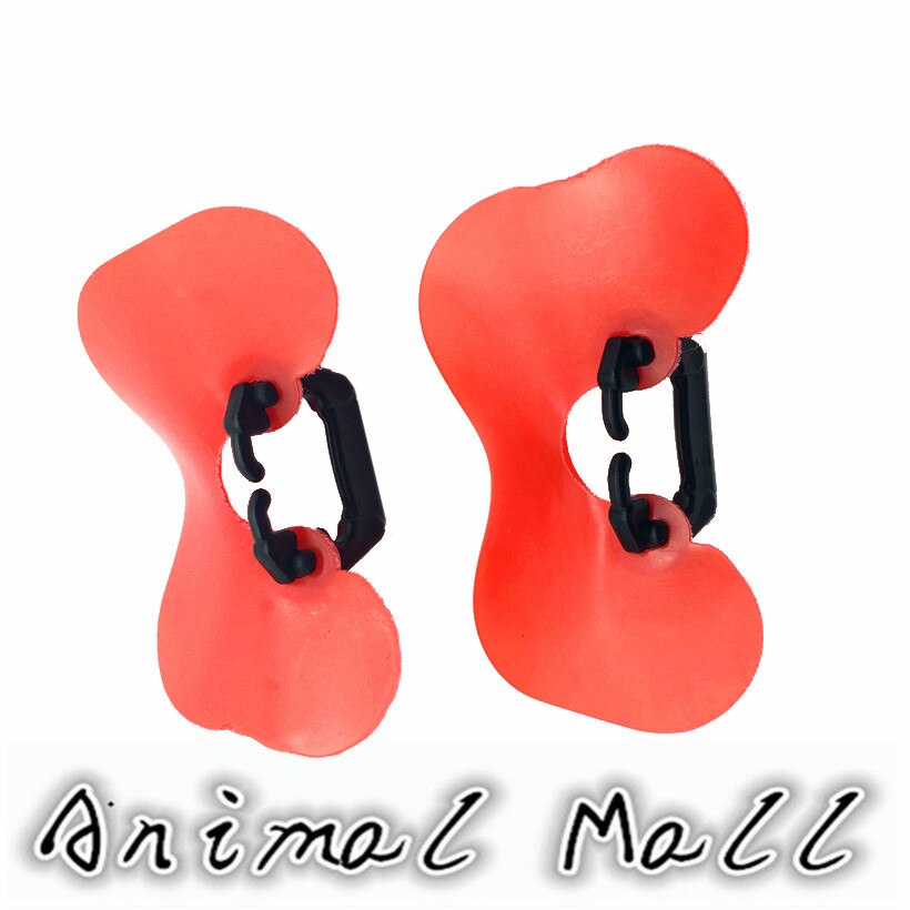 50 stk bløde røde glas anti-peck-beskyttelsesbriller kyllingeglas kylling nødvendig detail og modeller