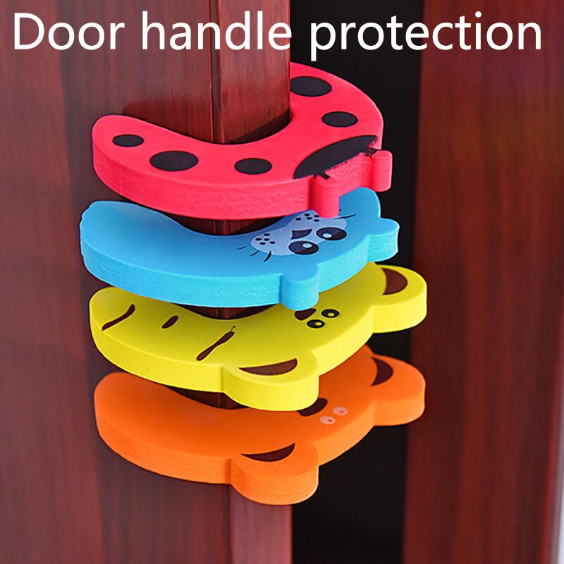 5 Style Baby Cartoon Safety Door Block Child Safety Door Clip Baby Anti - Clip Hand Animal Door Stop