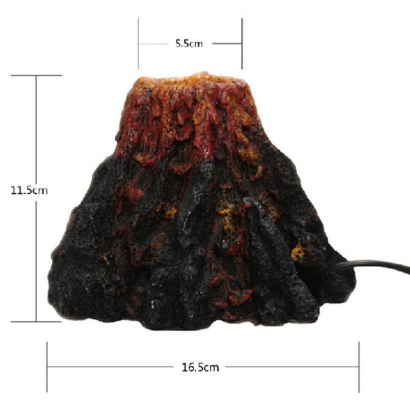 Nieuwigheid ornament vulkaan vorm ornament voor aquarium luchtbel steen aquarium pomp luchtpomp aquarium speelgoed comfortabel leven