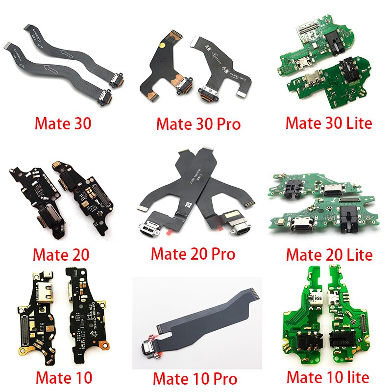 Neue Power Lade Port Connector Board Teile Flex Kabel Mit Mikrofon Mic Für Huawei Mate S 7 8 9 10 20 Pro 30 Lite 20X