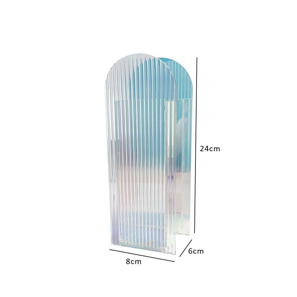 Acryl Vasen transparent Farbe Blumen- Container Dekorative Vase Hochzeit Party Heimat Büro Dekoration Vase: A4