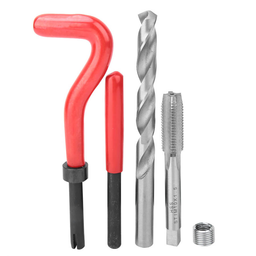 88Pcs Restoring Damaged Threads Thread Repair Tool Kits Screw Thread Inserts for Workshop 6mm-10mm
