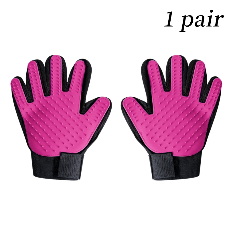 Guante de goma para mascotas, guante de aseo para gatos, peines para el pelo para perros y gatos, herramientas de baño para mascotas, guante de masaje, cuidado, suministros para perros y gatos limpios