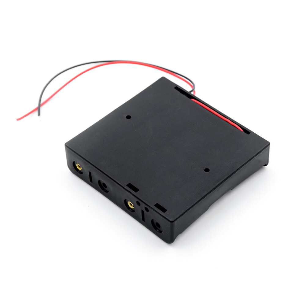 10 stück diy-batterieclip-halterung aus kunststoff, aufbewahrungsbox 4 18650 batterien 3 1 2 mit kabelanschluss für 18650 batterien