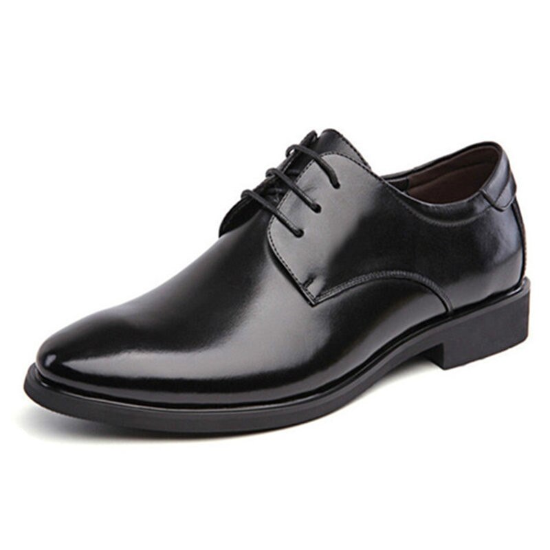 Océano Pacífico, hombres de la zapatos de cuero Formal vestido con cordón zapatos Oxfords Retro Zapatos elegantes de calzado de trabajo