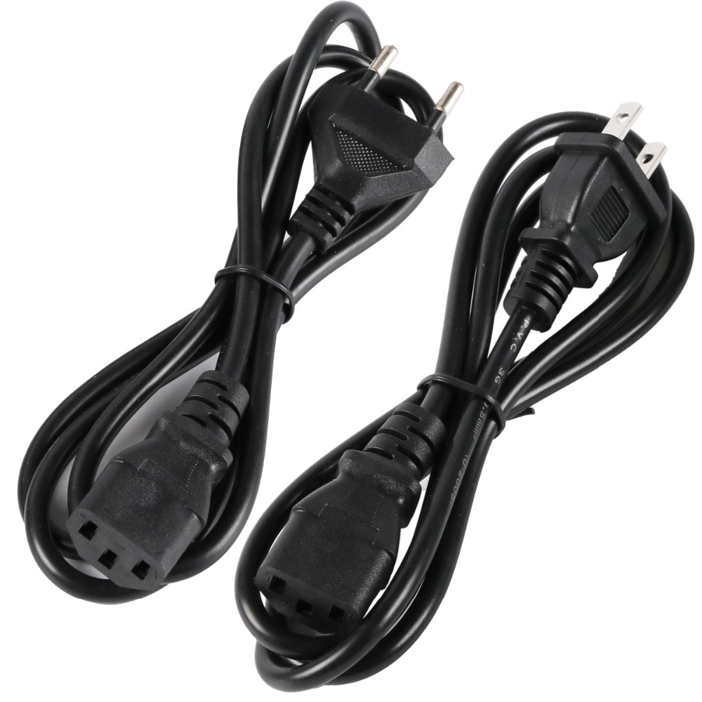 Eu En Us Plug Ac Power Supply Adapter Cord Kabel Lood 3-Prong Voor Laptop Charger Power Cords Xi