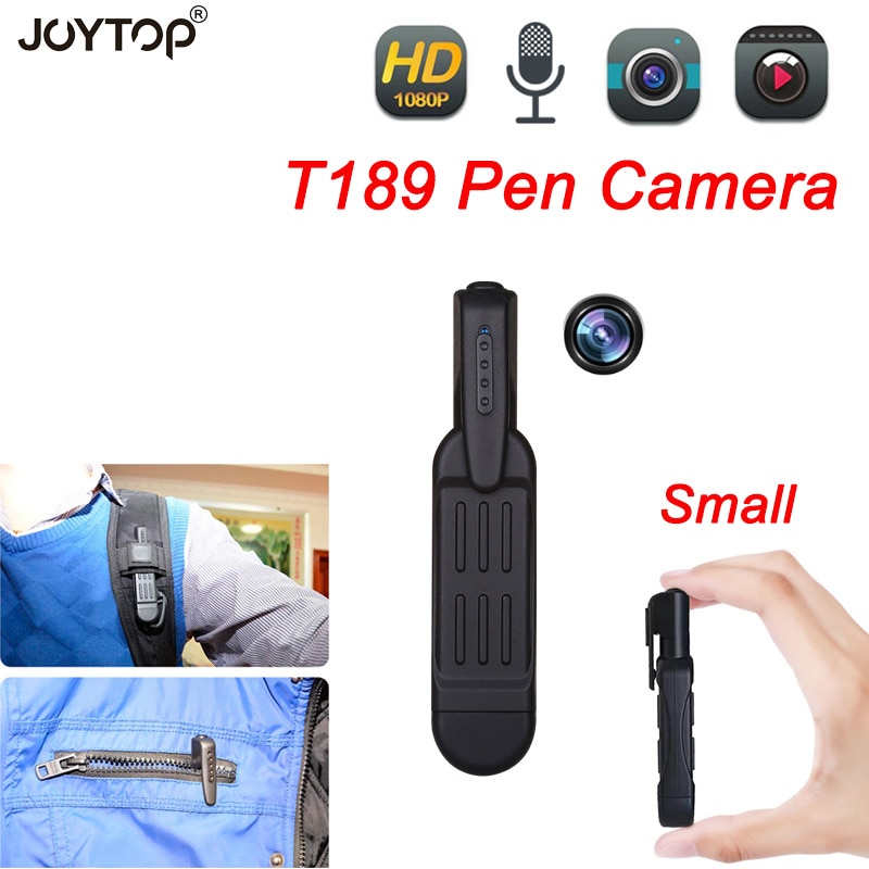 T189 Mini Camera Full Hd 1080P Geheime Camera Wearable Kleine Pen Camera Mini Dvr Digitale Mini Dv Camera Espia ondersteuning 32 Gb Card