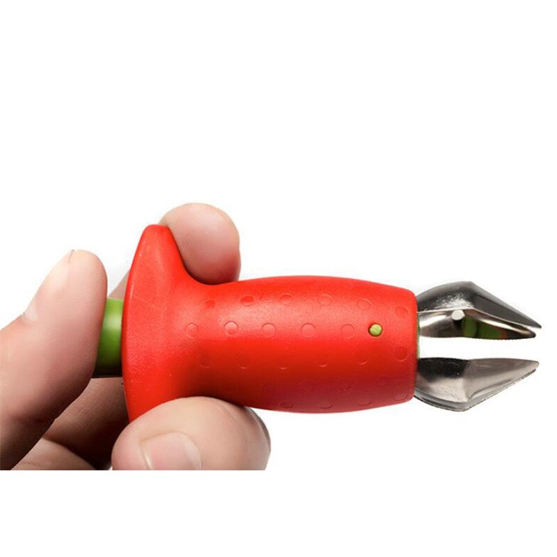Fragole, Detorsolatore Metallo di Frutta di Plastica Foglia di Rimozione gadget Pomodoro Steli Fragola Coltello stelo dispositivo di rimozione strumento di Cottura Della Cucina