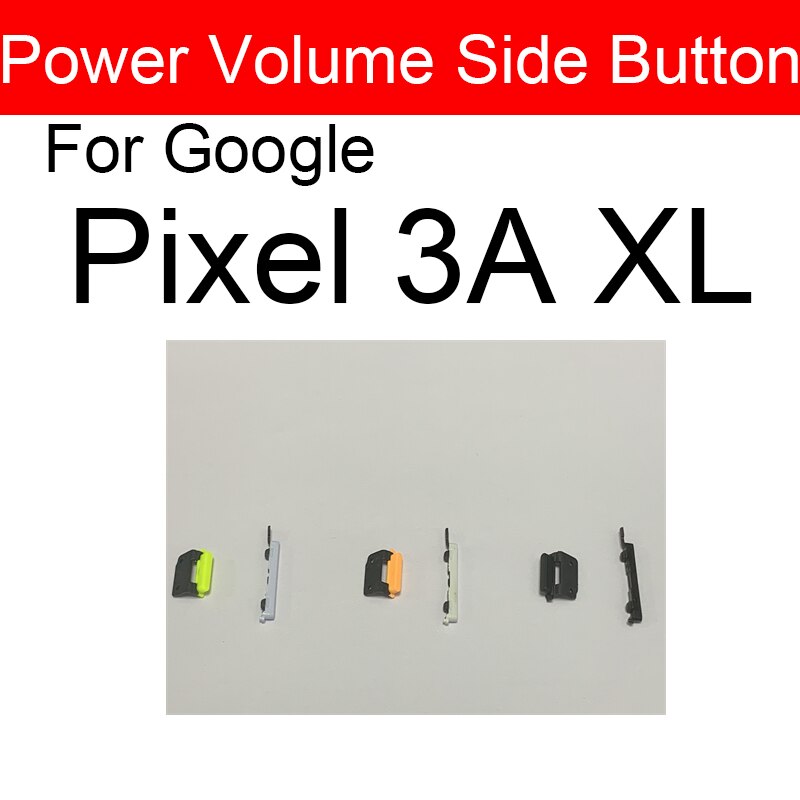 Power &amp; Volume Side Button For Google Pixel 3 3A 3XL XL Power Volume Side Key Repair Parts