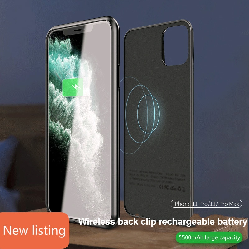 Phone Battery Charger Case Ultra Thin 5000mAh Charging Case Power Bank For iPhone 11 11Pro 11ProMAX
