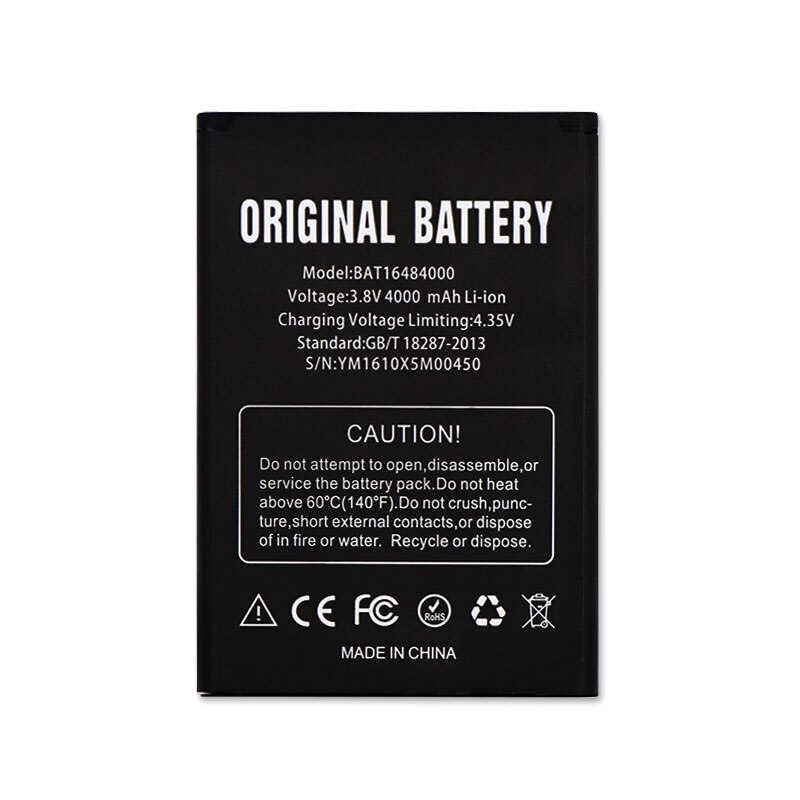 For DOOGEE X5 MAX Battery Batterie Bateria Accumulator AKKU For DOOGEE X5 MAX Pro 4000mAh