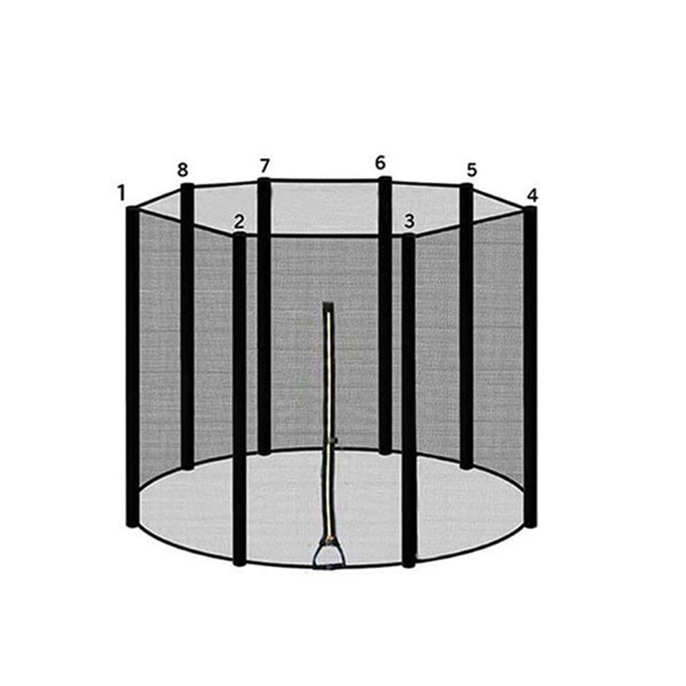 Indoor Outdoor Trampoline Protective Net Anti-fall Jumping Pad Safety Net Trampoline Fence Protection Guard: 8inch