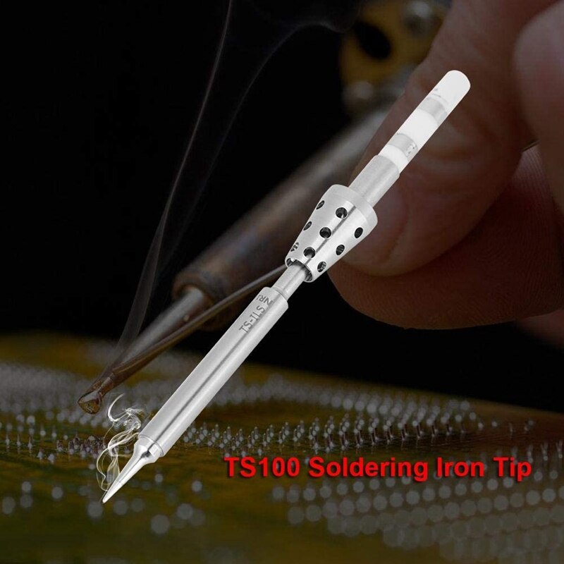 TS100 Soldering Iron Tip Stainless Steel Soldering Iron Station Replacement for TS100 Mini Portable Soldering Iron Kit