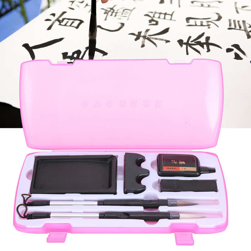 Chinese Calligraphy Set Brush Pen Writing Practice for Student Beginner with Storage Box Calligraphy