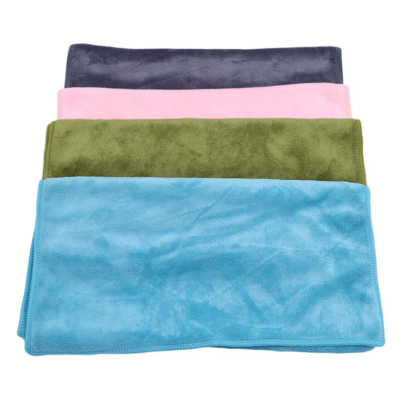 Nuttig Grote Dikke Zachte 75x35 cm Absorberende Polyester Fiber Beach Drogen Bad Washandje Douche Handdoek