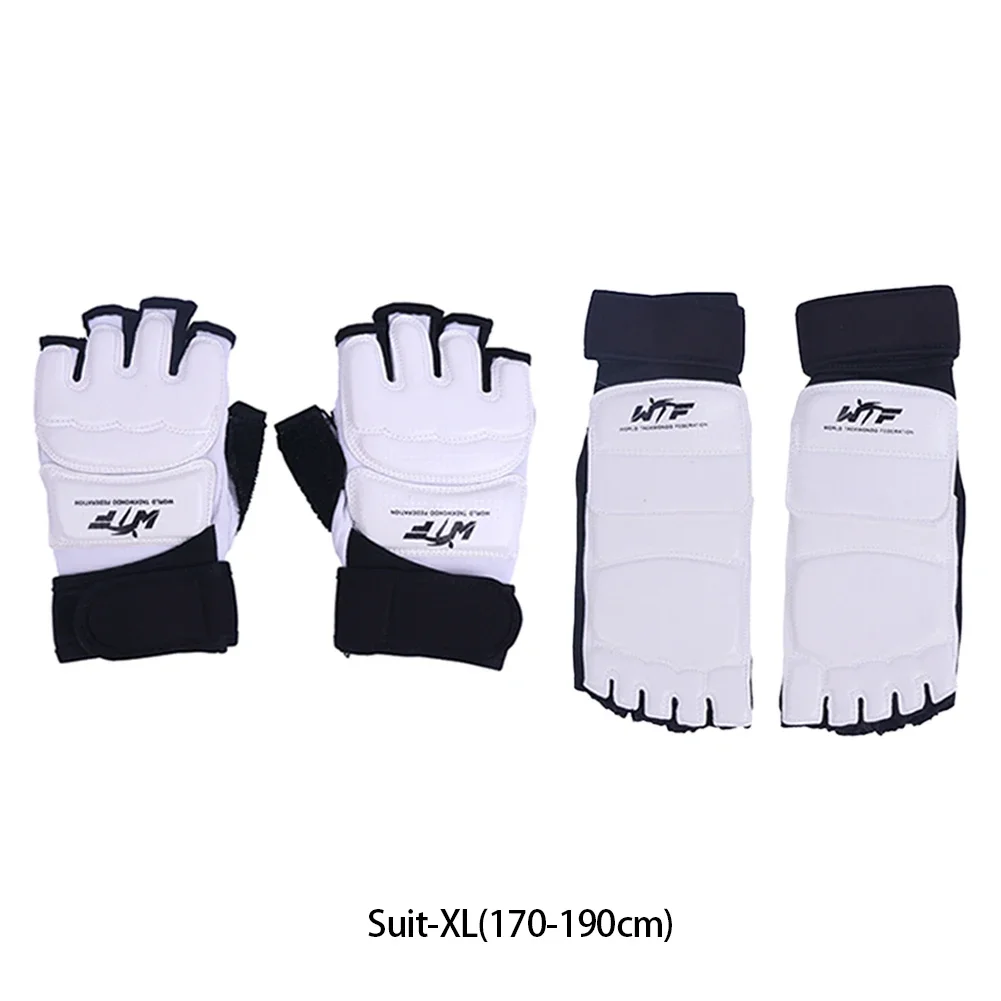 1 Juego de guantes de cuero para pies de Taekwondo, Protector de tobillo para Karate, boxeo, artes marciales, calcetín, entrenamiento, equipo de Protección deportiva: YELLOW