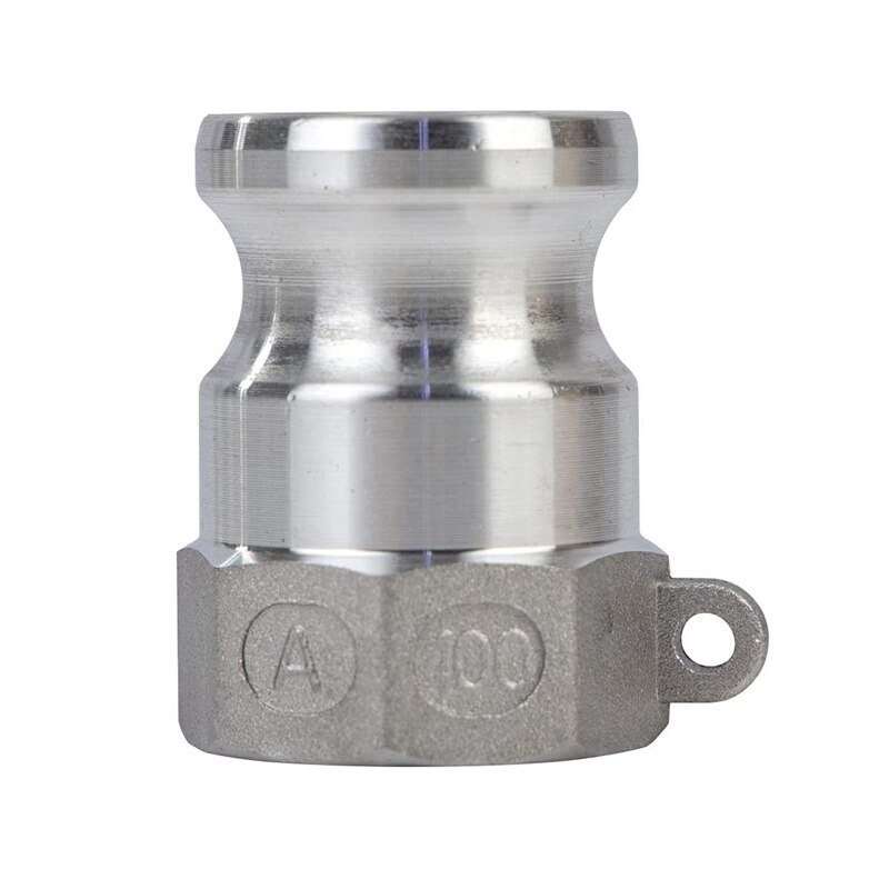 2Pcs Camlock Fittings Aluminum Cam Lock Fittings Type A Cam and Groove Hose Fitting Male Adapter Female NPT Thread