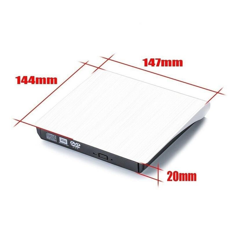 Portable USB 3.0 DVD-ROM Computer Optical Drive PC External Slim CD ROM Disk Reader DVD Player Desktop PC Laptop Tablet
