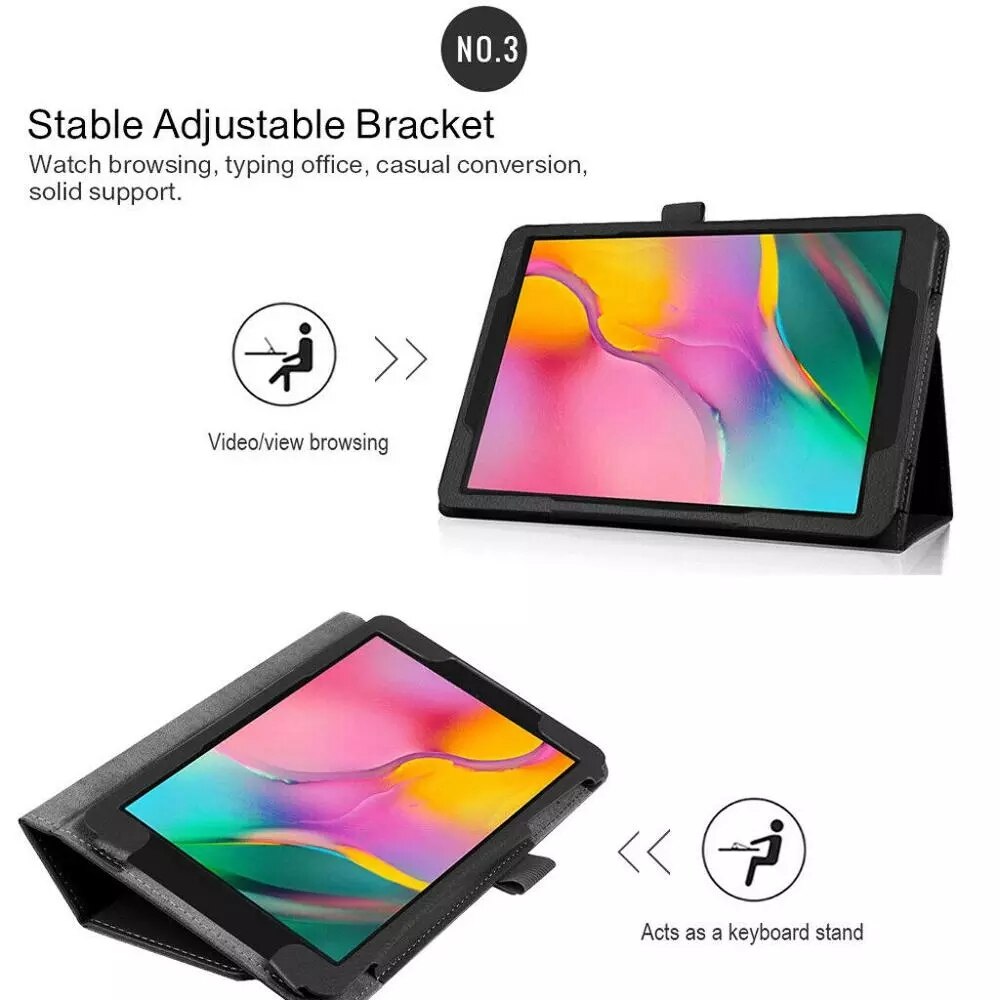 Etui Capa do Huawei Matepad T10 S etui AGS3-L09/AGS3-W09 stojak odwróć pokrywa dla Matepad T10 10 S 2020 AGR-L09/W09 Case Funda + Film