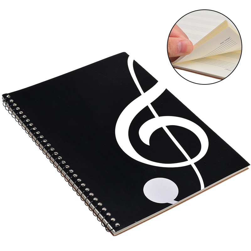 100 Pagina 'S 50 Vel 4A Vijf Lijn Spectrum Notenbalken Oefening Boek Muziek Sheet Notebook Piano Toetsenbord Accessoires