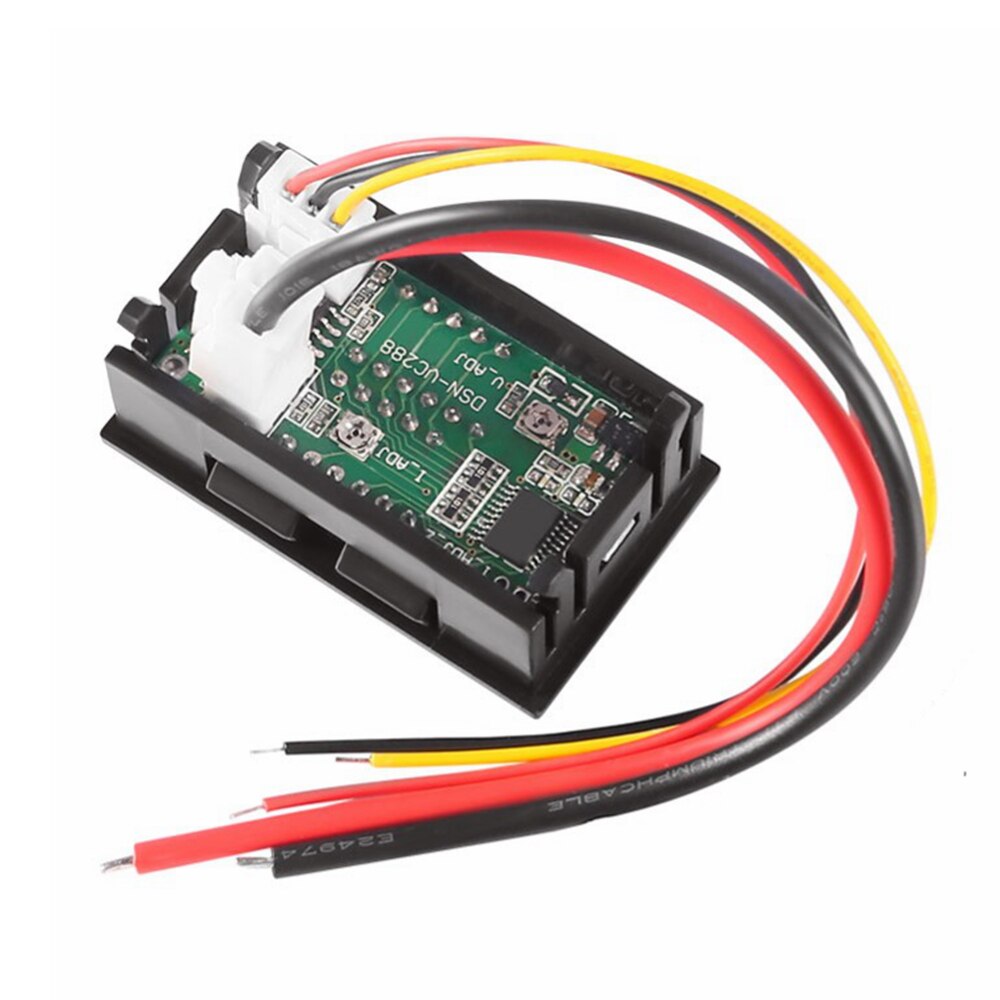 Dc 100V 10A Voltmeter Amperemeter Blauw + Rood Led Amp Dual Digitale Volt Meter Gauge Digitale Voltmeter ampèremeter