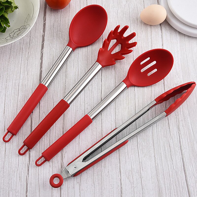 1Pcs Silicone Kitchen Utensils Heat Resistant Non-Stick Cooking Tools