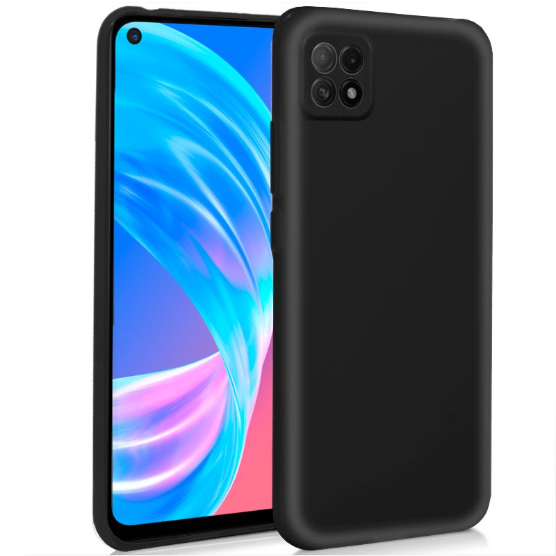 Oppo A73 5G, coque en silicone, souple, ultra-mince, ajustement parfait, couleur noire