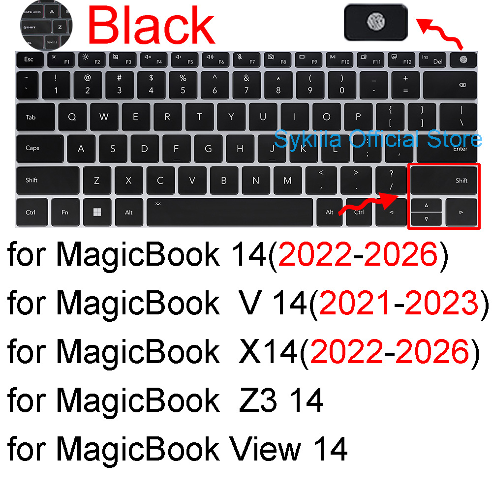 Keyboard Cover for Honor MagicBook 14 X14 15 16 V X16 Plus View SE Pro Art Z3 Notebook Protector Skin Case Film Silicone 13: green