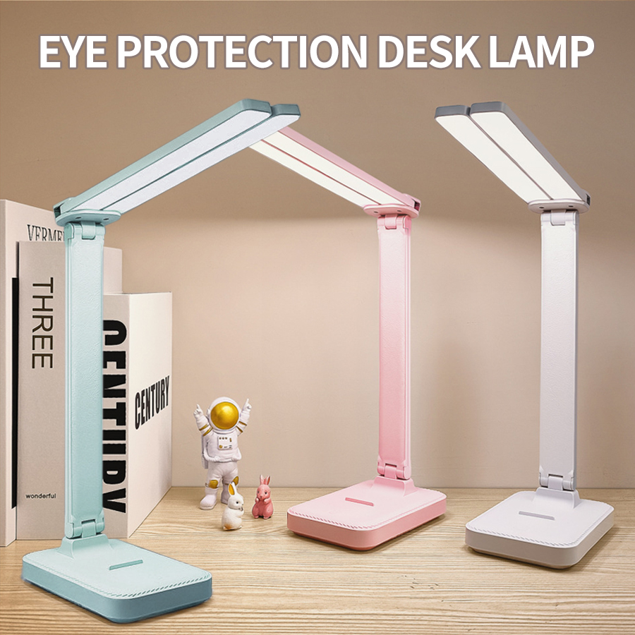 LED-Schreibtischlampe, 3-stufig dimmbar, berühren-Nachtlicht, USB wiederaufladbar, Augenschutz, faltbar, Nachttischlampe, Lesetischlampe