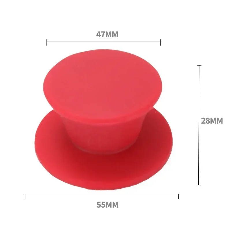 Topf Deckel Knopf Silikon Universal Topf Deckel Abdeckung Ersatz Knopf Küche Glas Topf Auflauf Wasserkocher Abdeckung Haltegriff: Rot