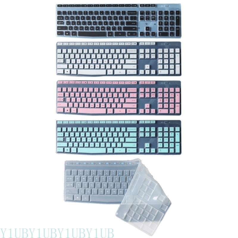 Y1UB Dustproof Waterproof Transparent Silicone Keyboard Cover Skin Protectors for MK345 K345 Wireless Keyboard Accessories