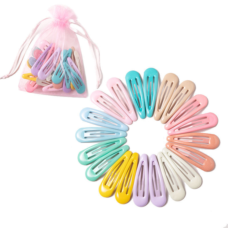 10/20/30/40Pcs Baby Hairclip Haarspelden Leuke Kleurrijke -Vormige Clip Mode Baby Meisje haarspelden Haar Accessoires Haarspelden: 20pcs light color