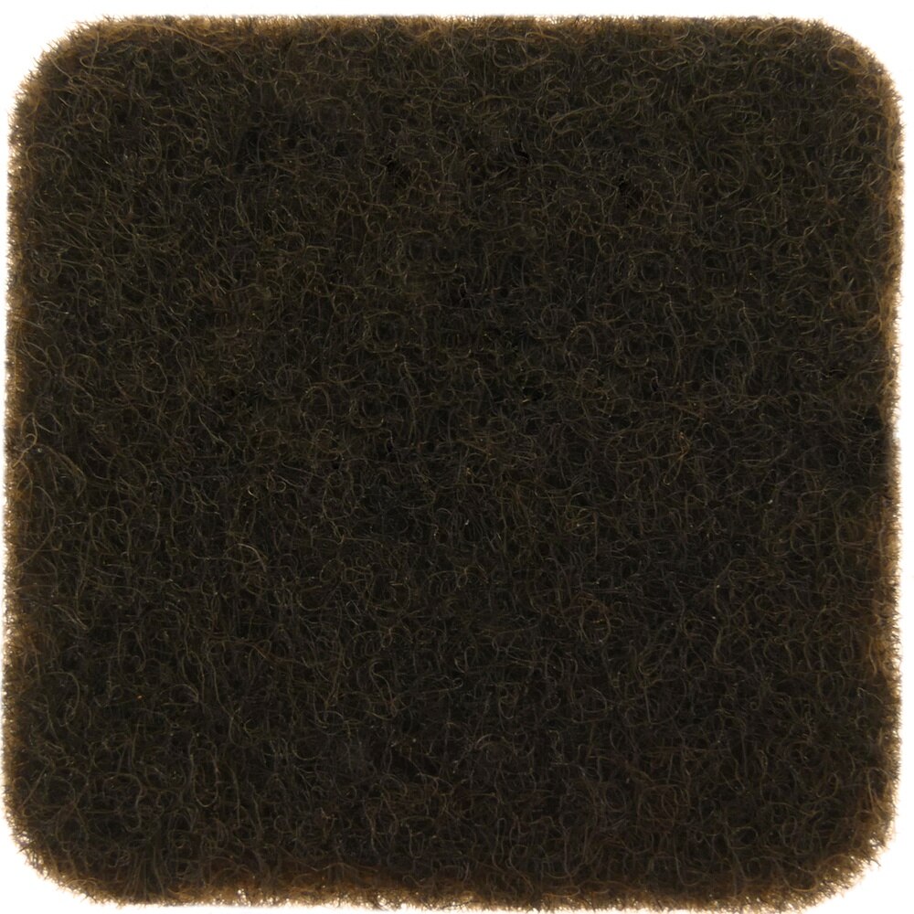 PrimeMatik-adhésif pour meuble carré en feutre 32x32mm marron 4 pièces