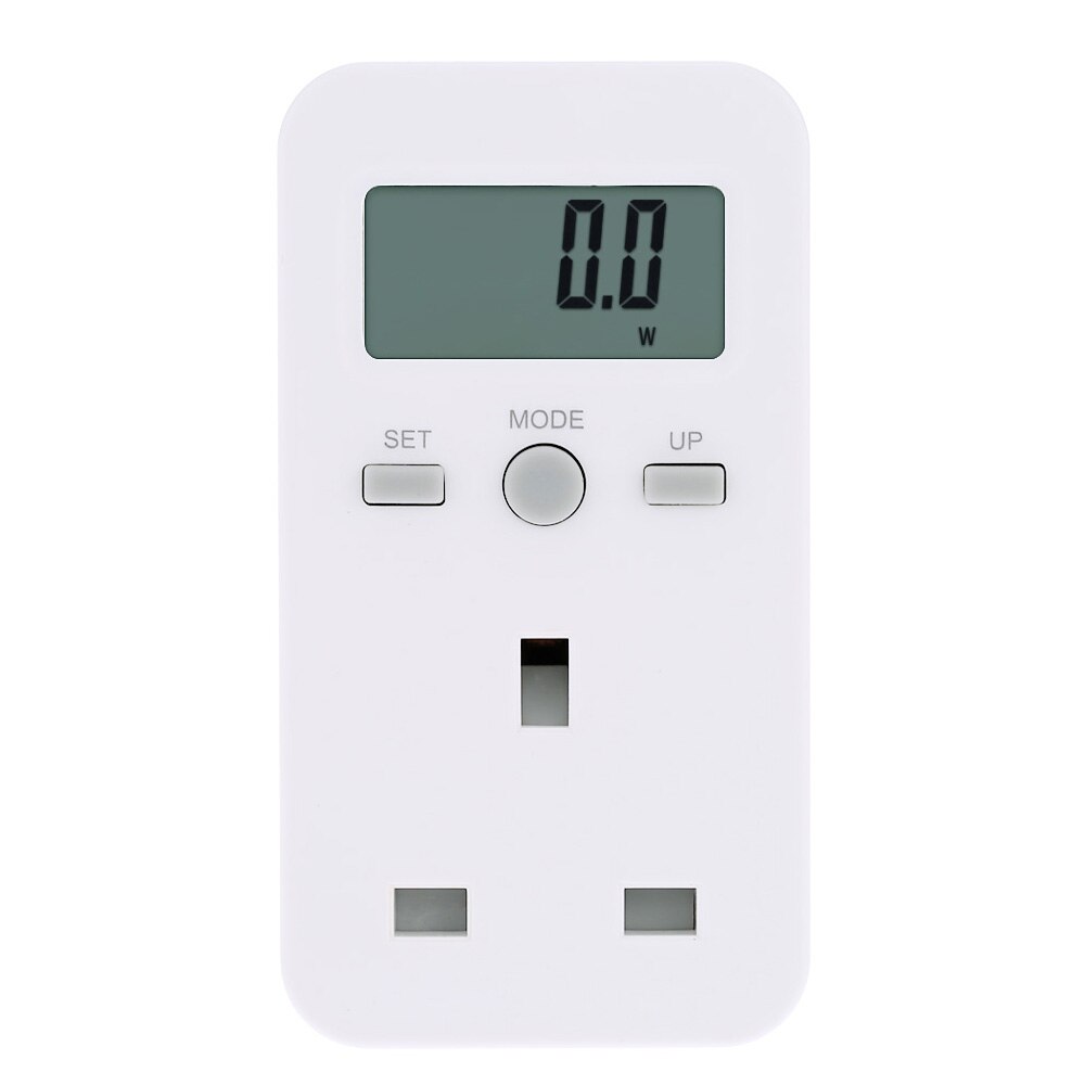EU Plug Plug-in Digital Wattmeter LCD Energy Monitor Power Meter Electric Test Energy Meter Usage Monitoring Socket