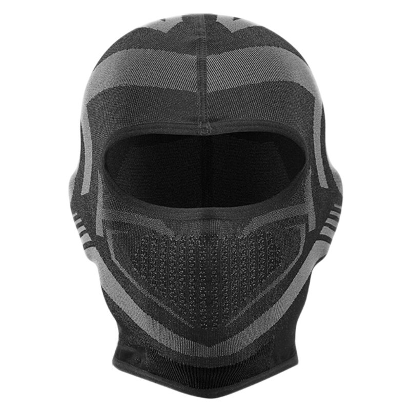 Vinter balaclava skid ansiktsmask hatt vindtät plyschfodrad hals varmare damhuv  lx9e: A
