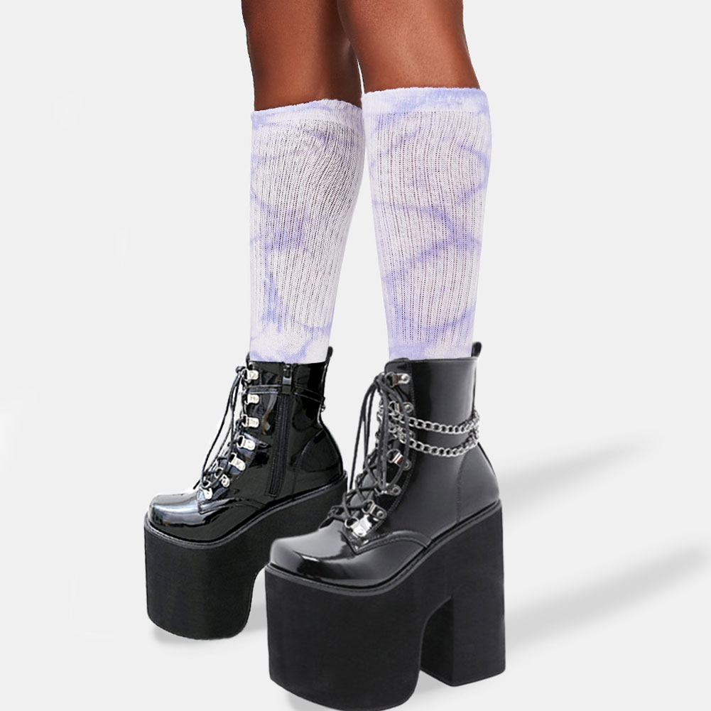Brand On Big Size 43 Magical Super Thick Platform Extreme Chunky High Heels Cool Ankle Booties Shoes Women Boots Female