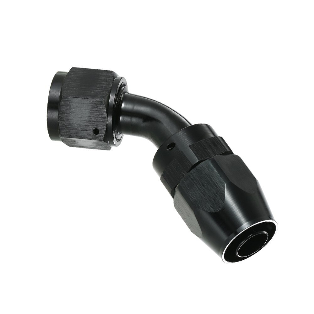 Een-10 AN10 Rechte 45 Graden Swivel Ptfe Brandstof Olie Gevlochten Slang Fitting 10 Een Gevlochten Slang Fitting An10 45 Graden