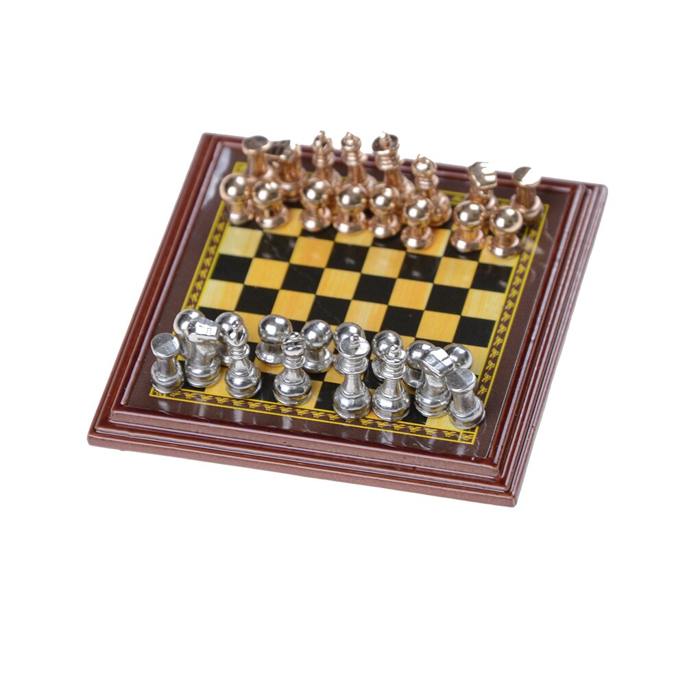 Hochwertige Klassische Zink-legierung Schachfiguren Holz Schachbrett Schachspiel Mit König Außen Spiel Schach