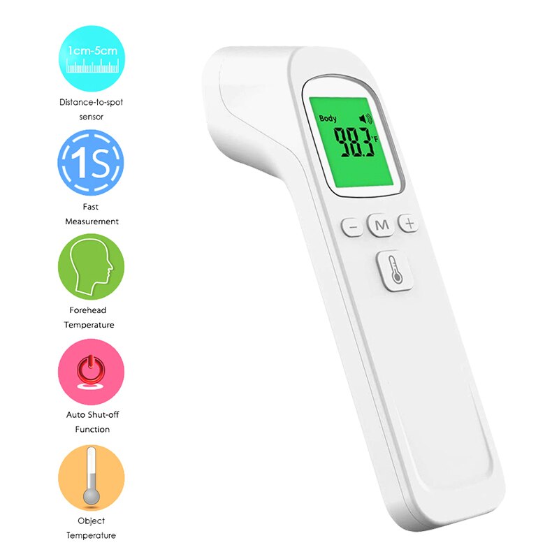 High Precision Non-contact Infrared Thermometer Portable Forehead Thermometer Handheld Electronic Thermometer Ear Thermometer