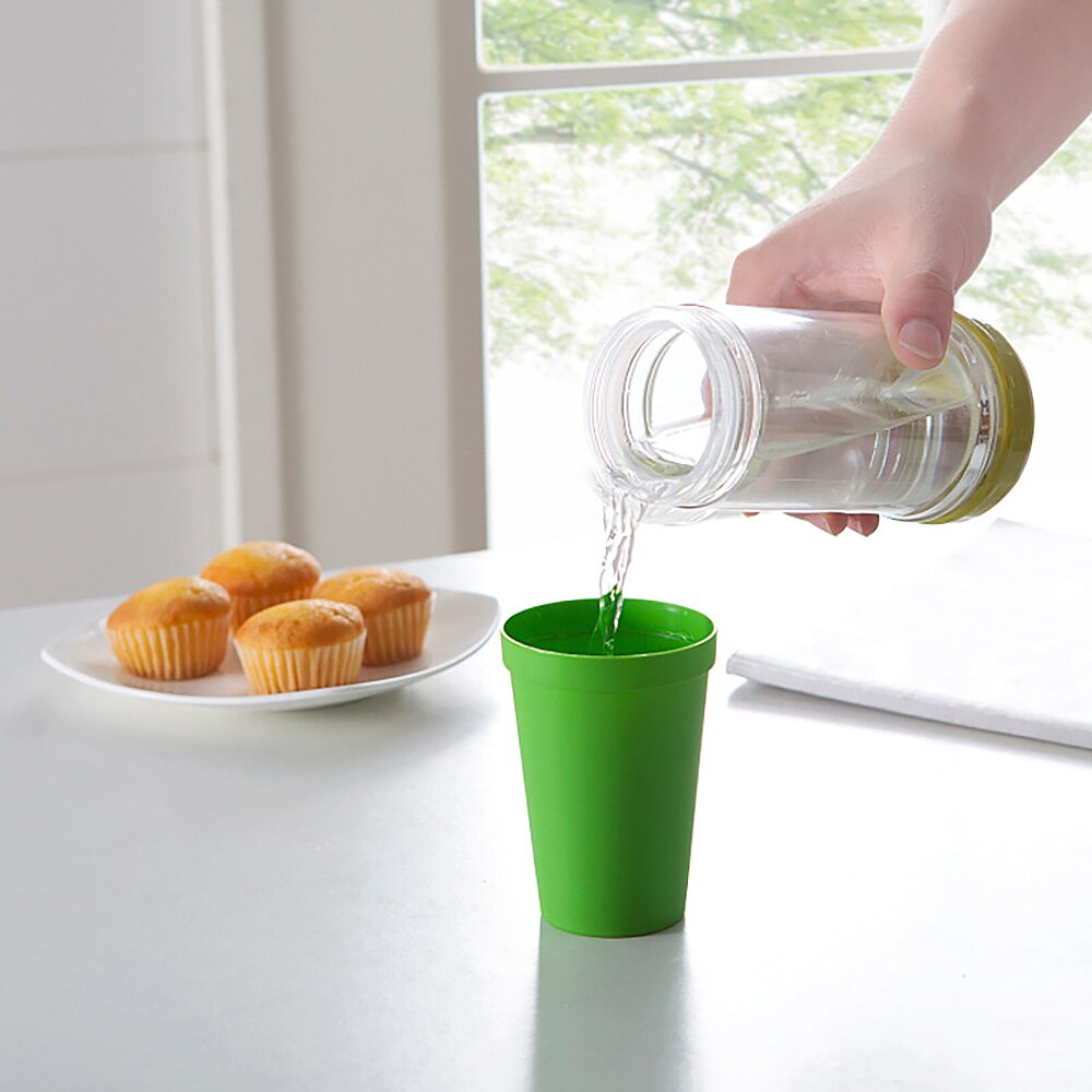 7 stuks/set 7 kleuren draagbare regenboog pak beker picknick toerisme plastic bekers mok plastic bekers watergevecht set kinderen drinkbeker