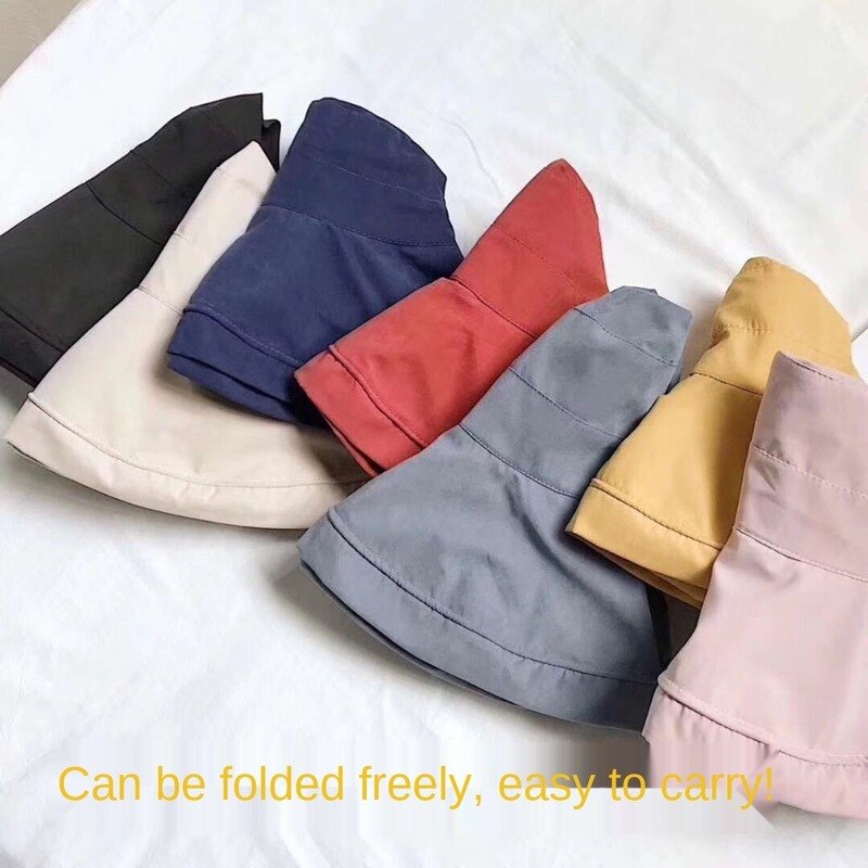 Summer Big Brim Sun Hat For Female Seaside Sun Protection UV Cap Japanese Wild Fisherman Hat Korean Version