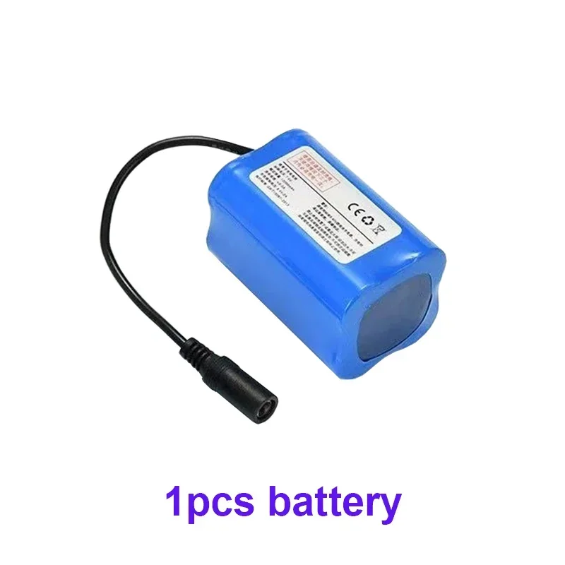 100% 7.4V 12000mAh 21700 Li-ion Battery For T188 T888 -5 V007 C18 H18 RC Fishing Bait Boat accessories: green