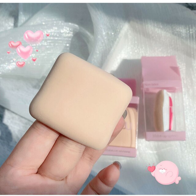 Marshmallow Air Cushion Puff Air Feeling Pressed Powder Foundation Liquid Loose Powder Toast Small Pillow Makeup Sponge Egg: YELLOW