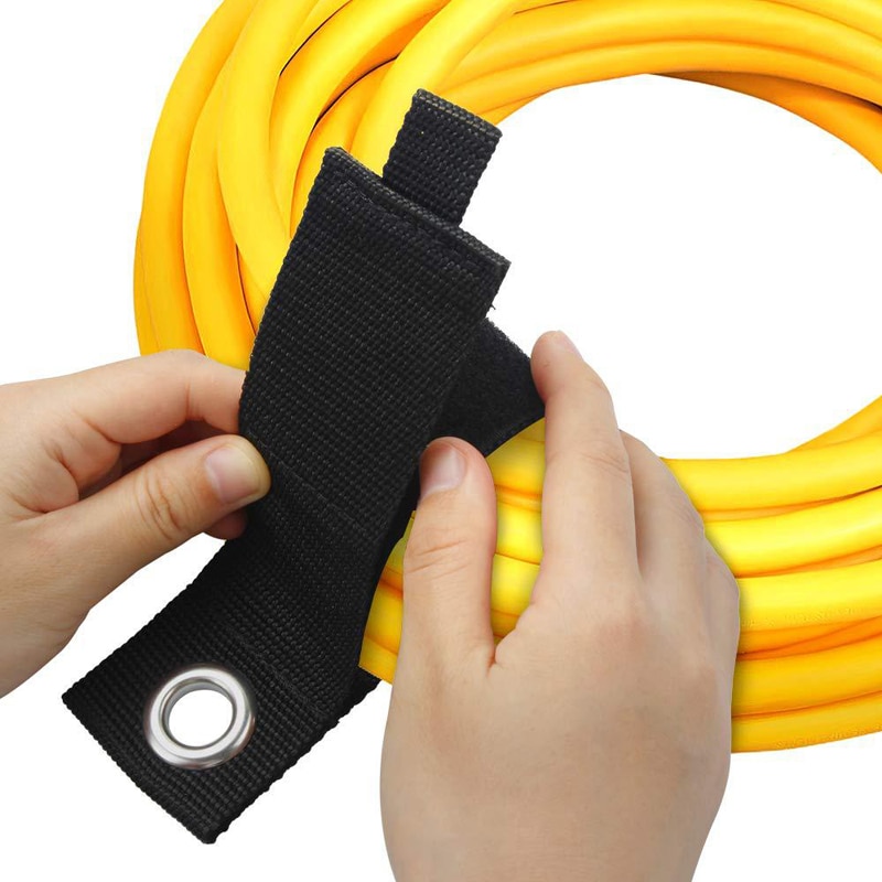schwer Pflicht Lagerung Klett Riemen Verlängerung Kabel Halfter Organizer passen Mit Garage Haken Schwimmbad Schlauch KleiderbüGel Praktische Lagerung Gurt