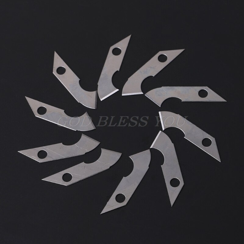 10x lame de couteau à crochet pointu pour artisanat Cutter coupe acrylique plaque panneau feuilles directe