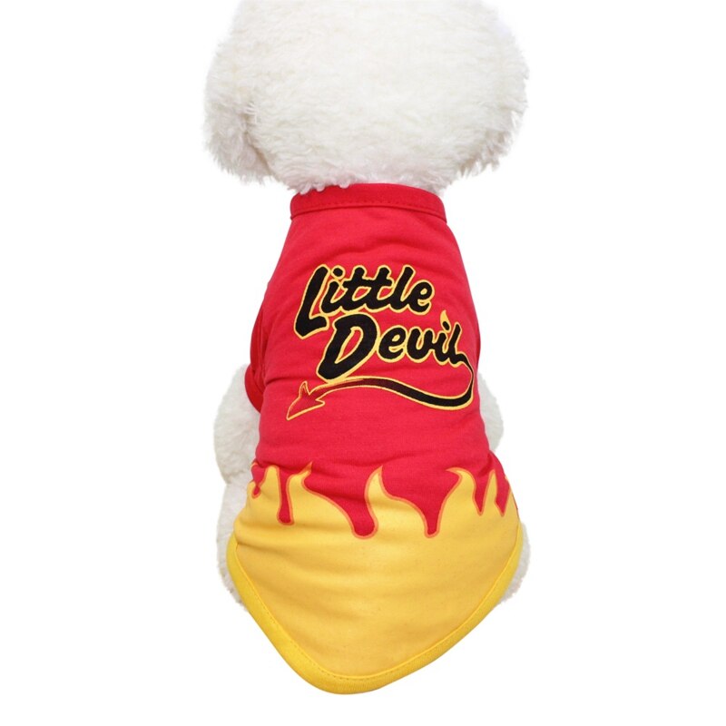 Kat tøj vinter hund tøj til lille hund vest kæledyr tøj hvalp t-shirt chihuahua chiwawa kostume tøj kæledyr jul: Rød / M