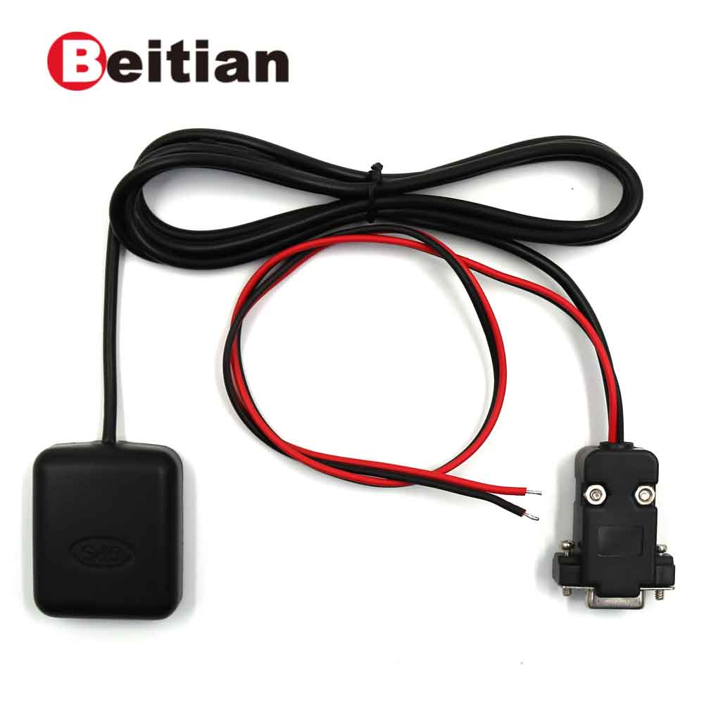 Beitian RS232 DB-9 Vrouwelijke + Power Kabel Gnss Ontvanger Dual Gps + Glonass Ontvanger, 9600, Nmea, 4M Flash, 2.0 M, BN-82DN